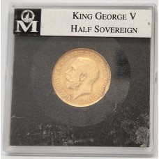 AUSTRALIA 1915 . HALF 1/2 SOVEREIGN . MELBOURNE . GOLD